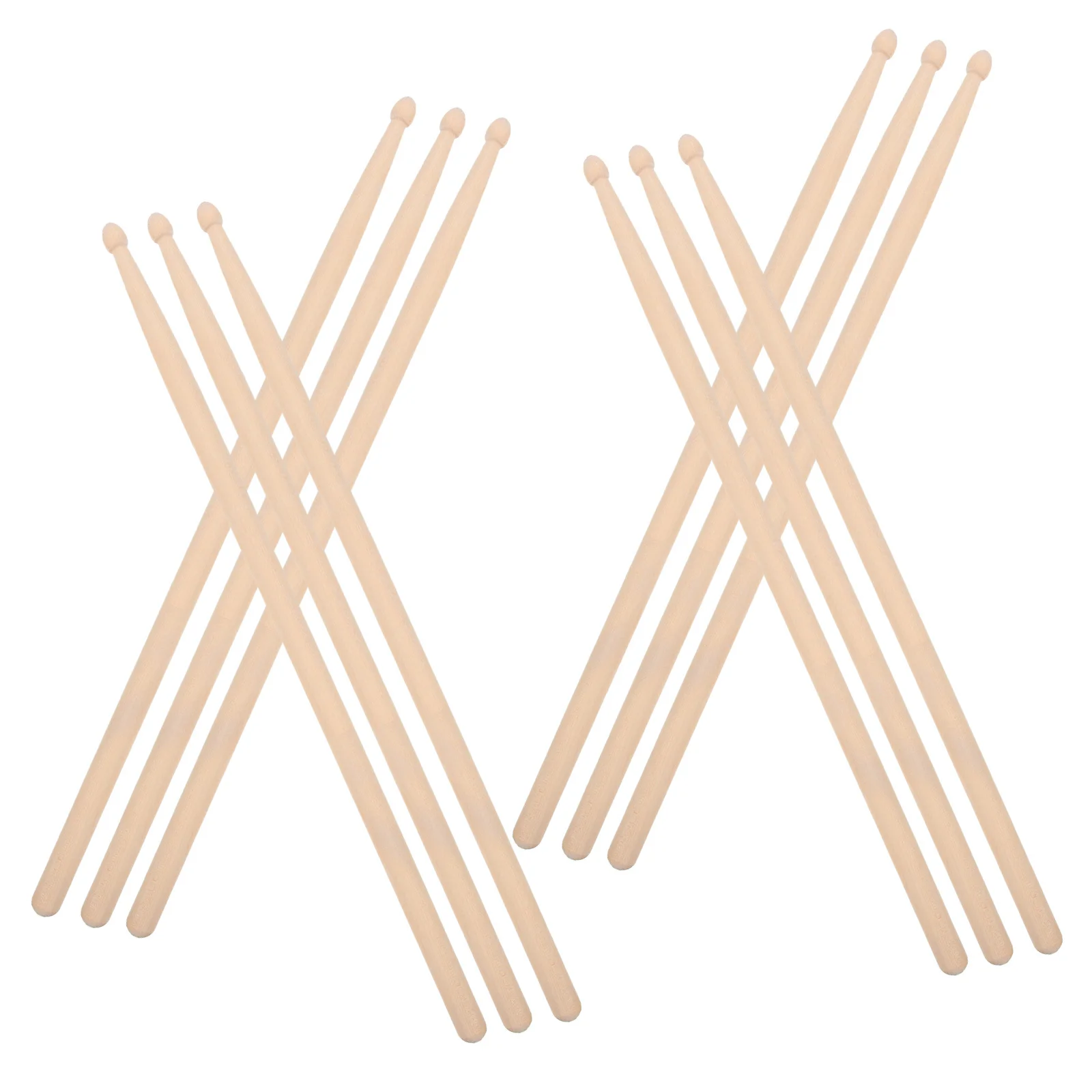 

12Pairs Maple Wooden Drum Sticks Durable Lightweight Percussion Instrument 7a Musical Performance Drum Stick Maple Drumsticks