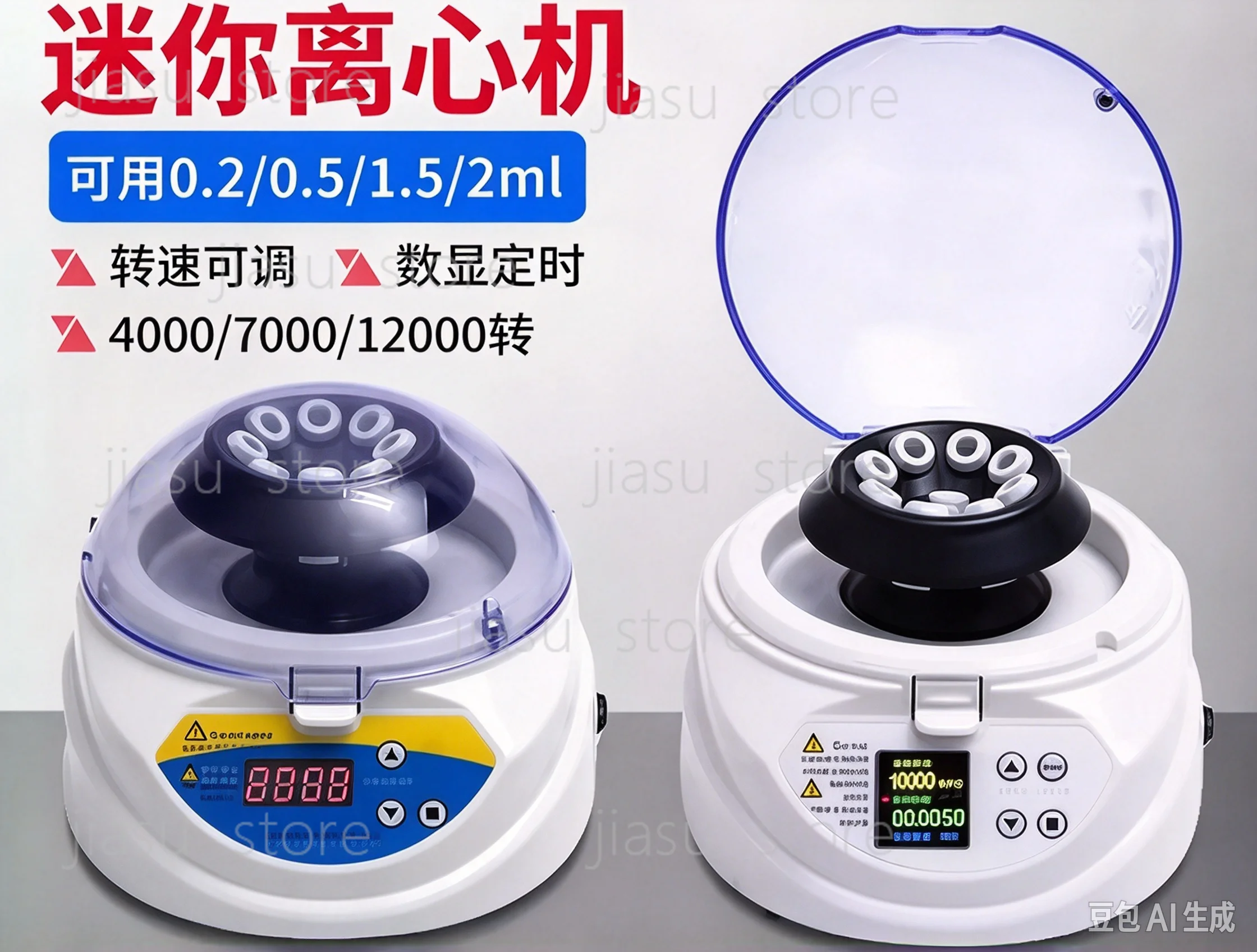 High Speed Digital Display Mini Centrifuge for Laboratory & Veterinary Use Serum Separator for Pet Clinic PCR Centrifuge