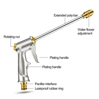 Multifunctional Garden Watering Spray Gun Household High Pressure Sprinkler Foam Car Wash Nozzle Water Jet Gun Garden Tools