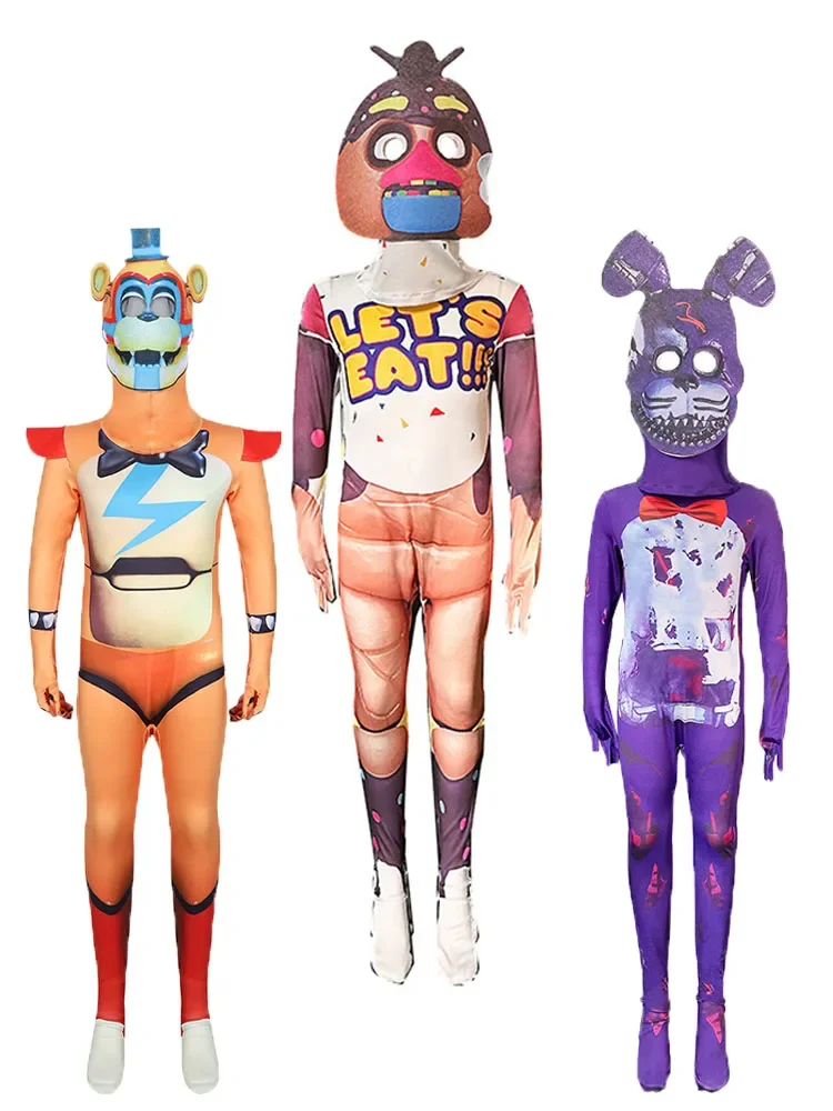 

Glamrock Freddy Children's Performance Costume Festival Party Toy Bear Funny Male and Female Cosplay Festival Performance Costum