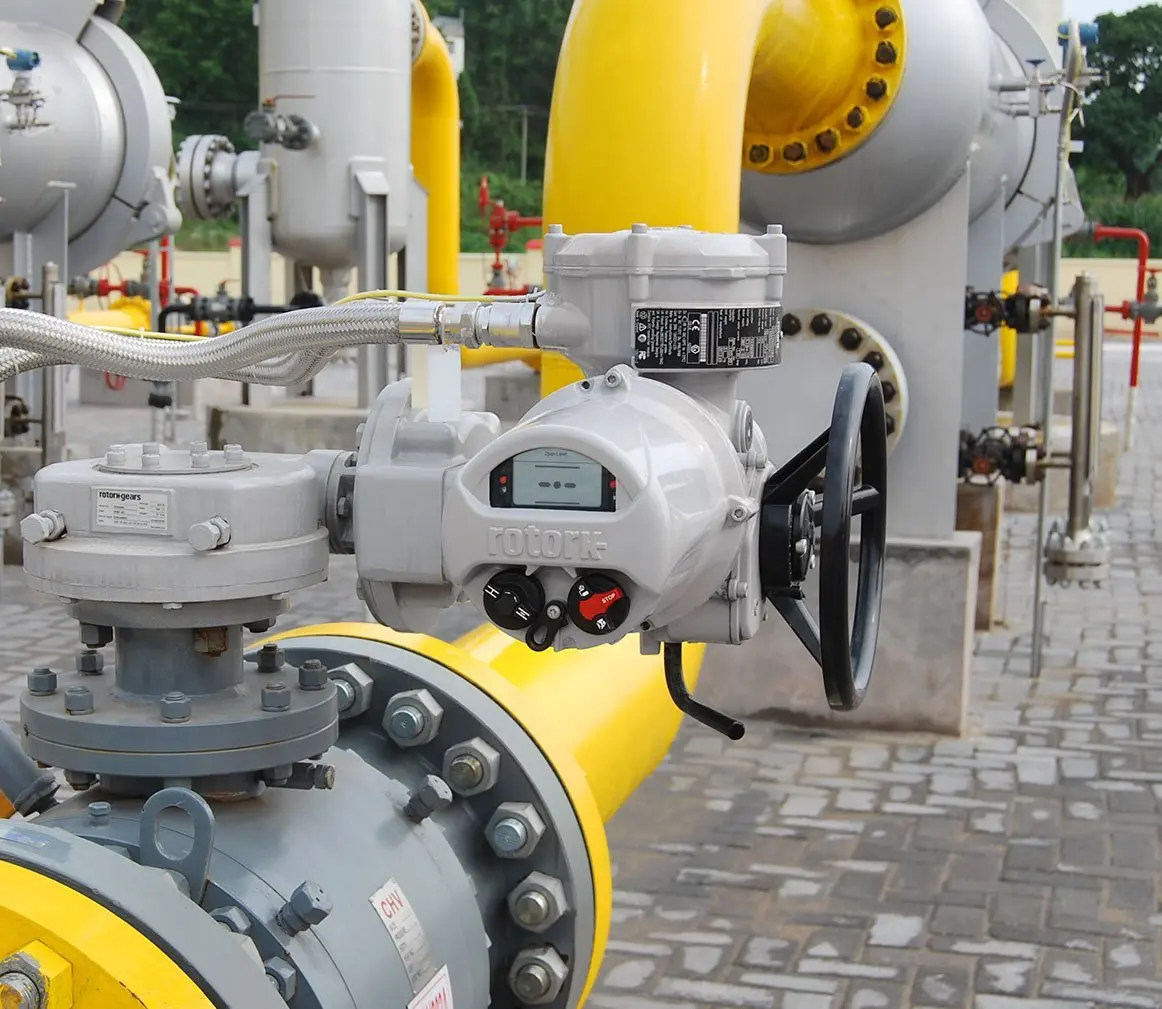 Rotork IQ Serials Electric Actuator With Control Valves Body As Rotork Electric Actuator Valve Electric Actuator