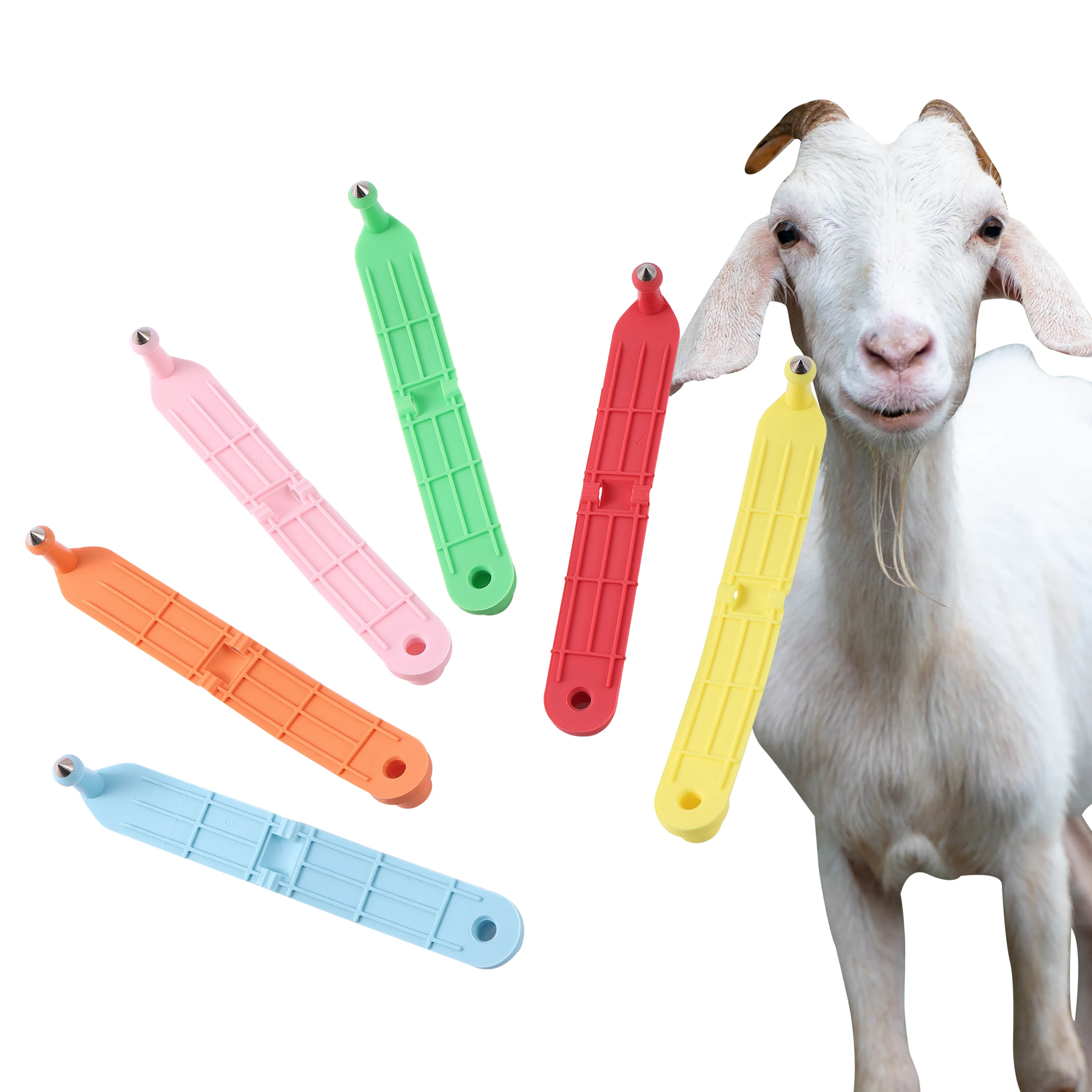 60pcs Farm Livestock Supplies Portable two-in-one ear tag Sheep Ear Tag Laser Type Earrings Animal Supplies ear tag tag