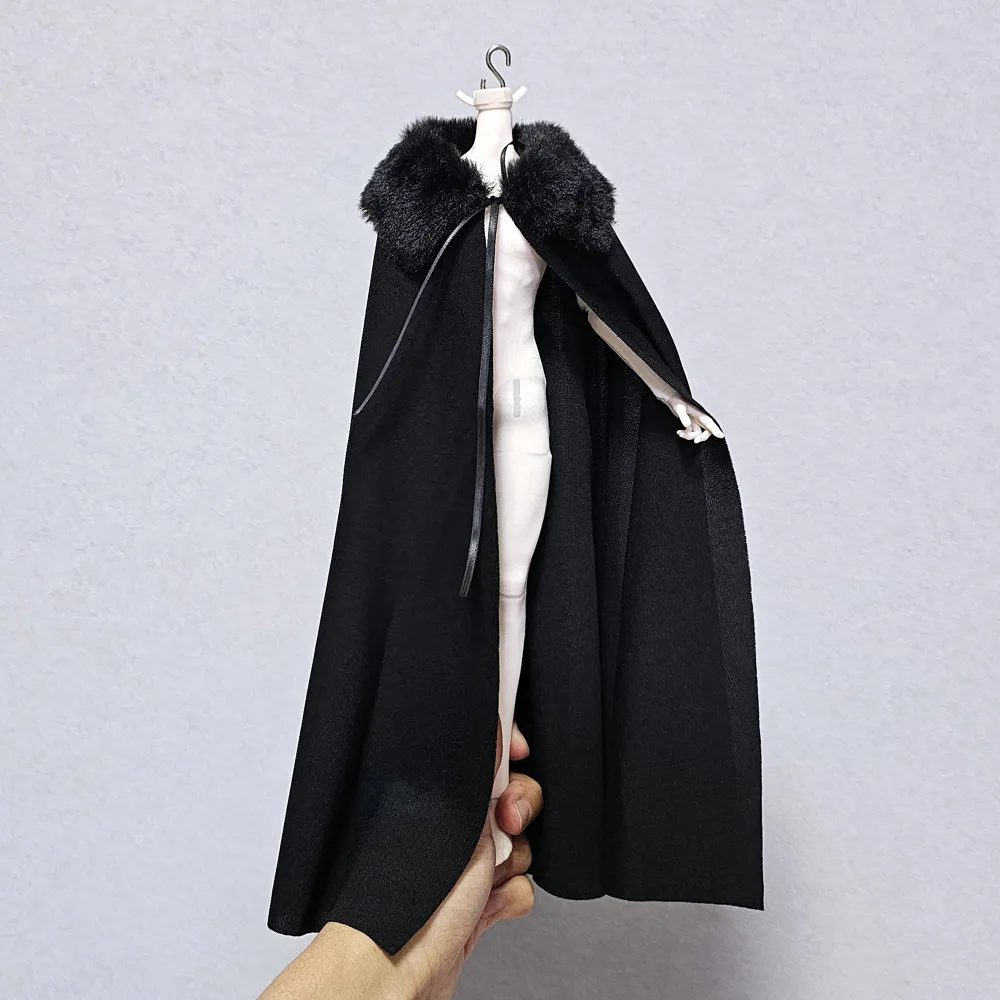 Manteau de guerrier antique de 12 pouces, spécial BJD, pour corps A'si de sixième génération, style Hanfu chinois ancien, col en fourrure, création dimensionnelle OB D