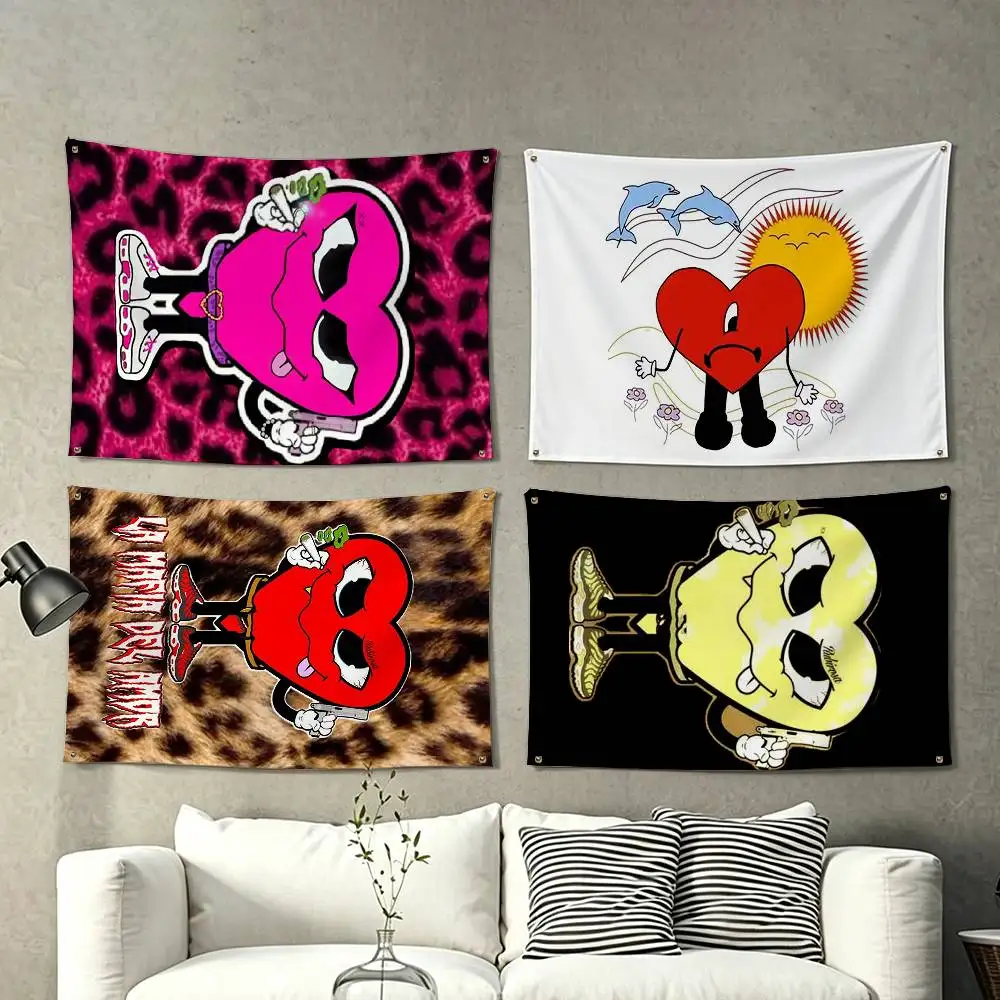 Love Mafia La Mafia Del Amor  Flags for Bedrooms Home Decor Items Outdoor Decors Garage Decoration Flaga