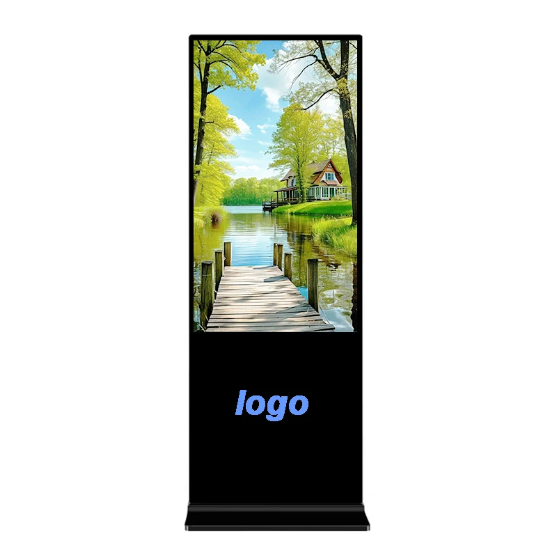 

Customizable 55" Floor Standing LCD Advertising Player, Wheel-Mounted Digital Signage Kiosk for Airport Advertising