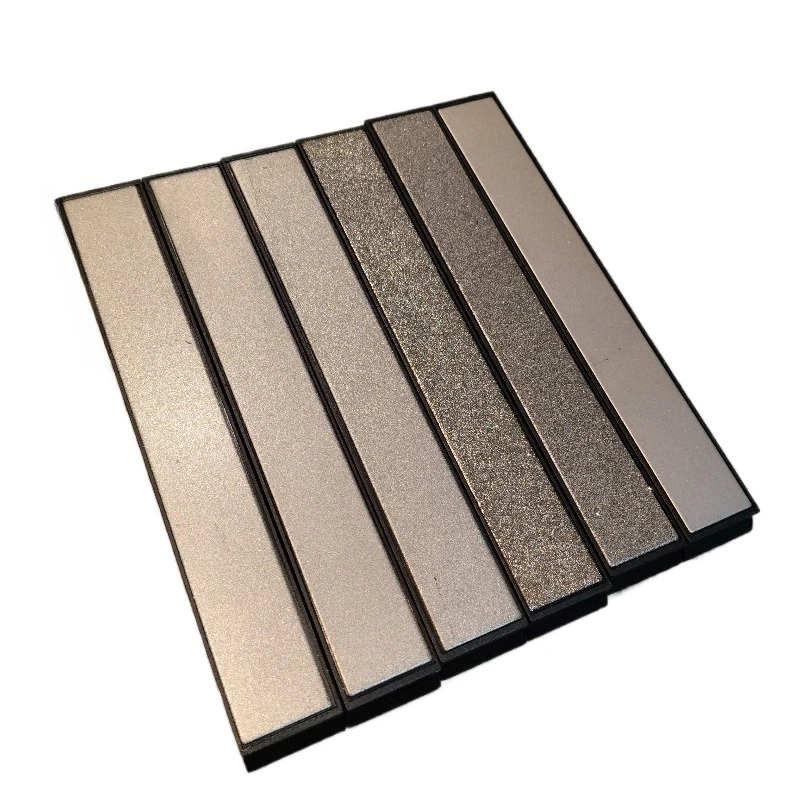 ADAEE Set di 6 Pietre per Affilatura in Diamante Policristallino ad Angolo Fisso, Grana 80 120 200 500 800 1500