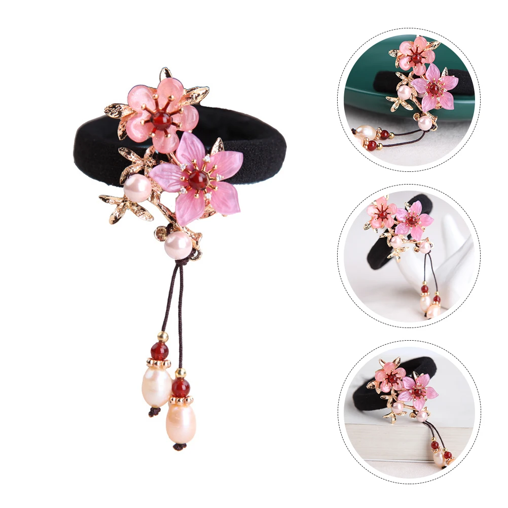 

Tie Chinese Han Clothing Hair Rope Ponytail Holder Elastic Hair Loop For Hanfu Accessories Banquet Party Wedding