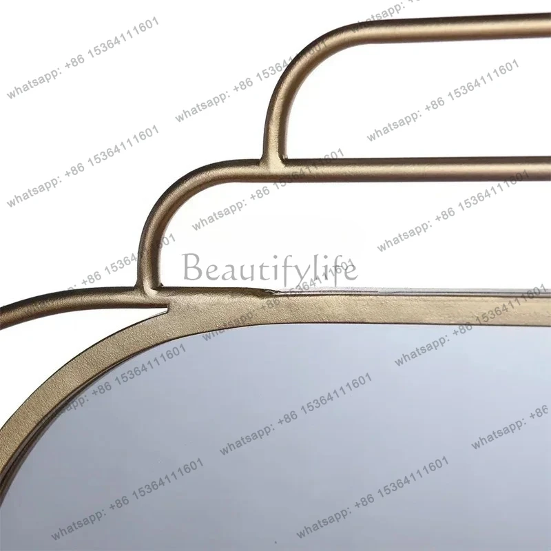 jj58 Sticky diamond simple special-shaped cloud dressing decoration makeup mirror master bedroom with light good luck ornament