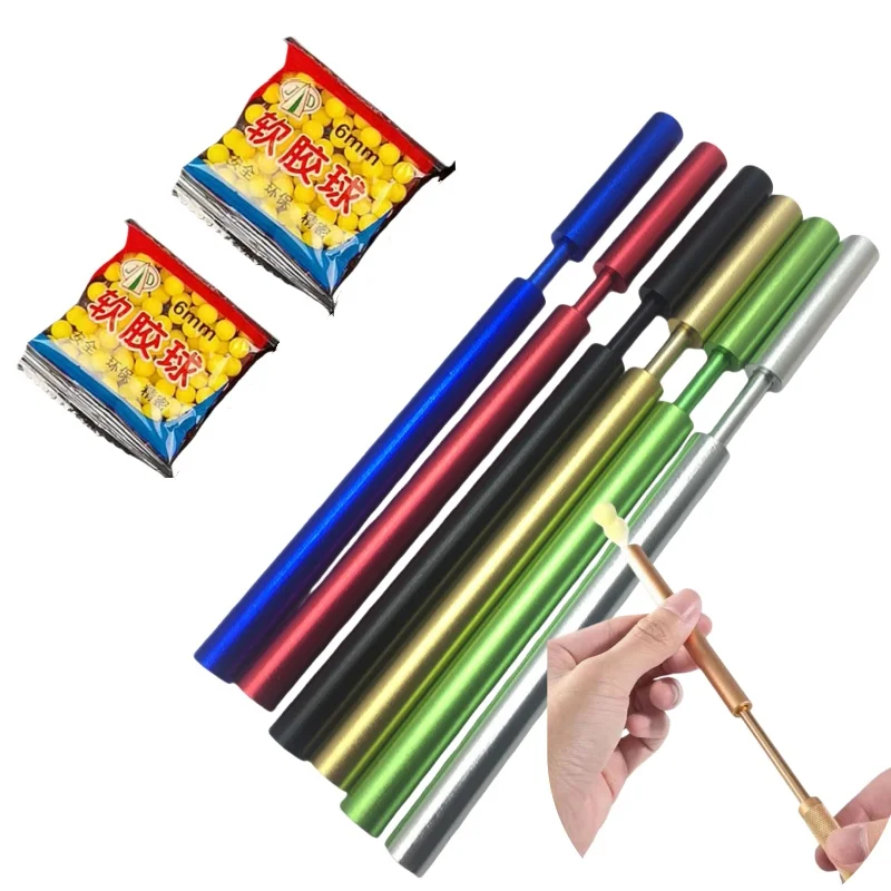 

Aluminum Alloy Bamboo Barrel Gun Shooting Target for Pneumatics Darts Accessories Glock Air Soft Bullet Web Shooter With Web Fun