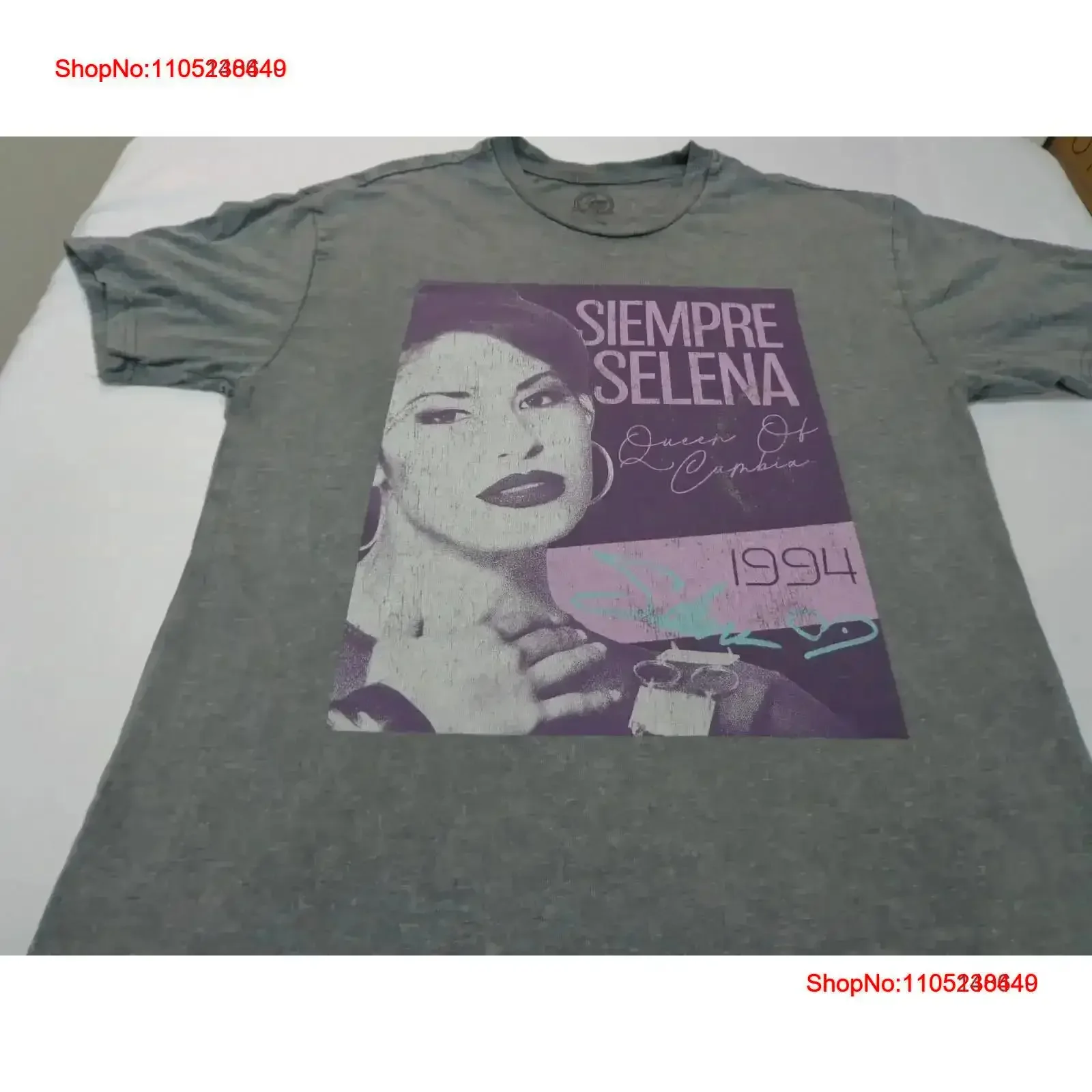 Siempre Selena Queen Of Cumbia T Shirt Adult Size Large vintage Washed Comfortable Top For Everyday Wear Slightly Stylish homme