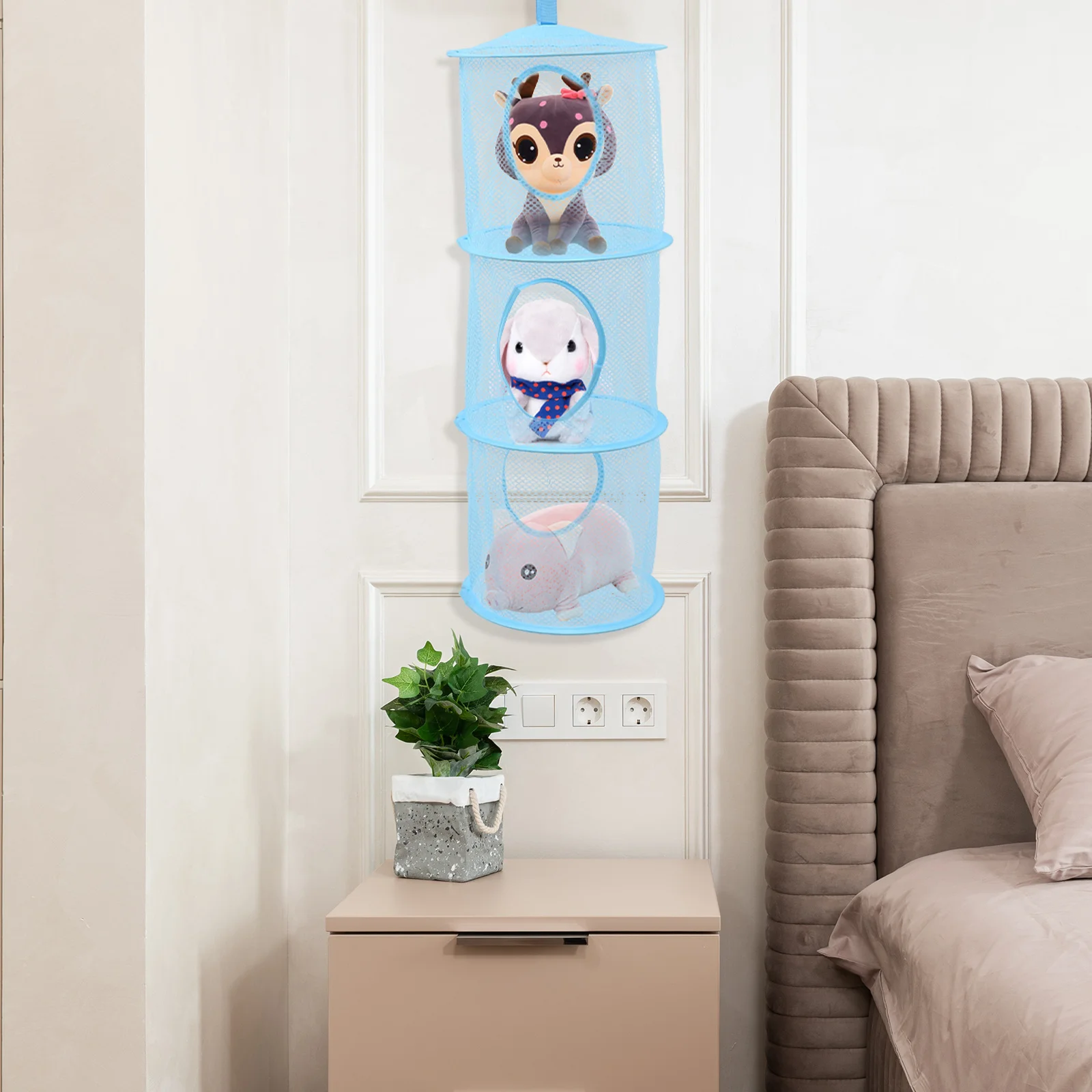 

3Pcs Hanging Storage Bags Multi-Layer Tear Resistant Organizer for Home Office Kitchen Sundries Holder Hanging Pouch Household