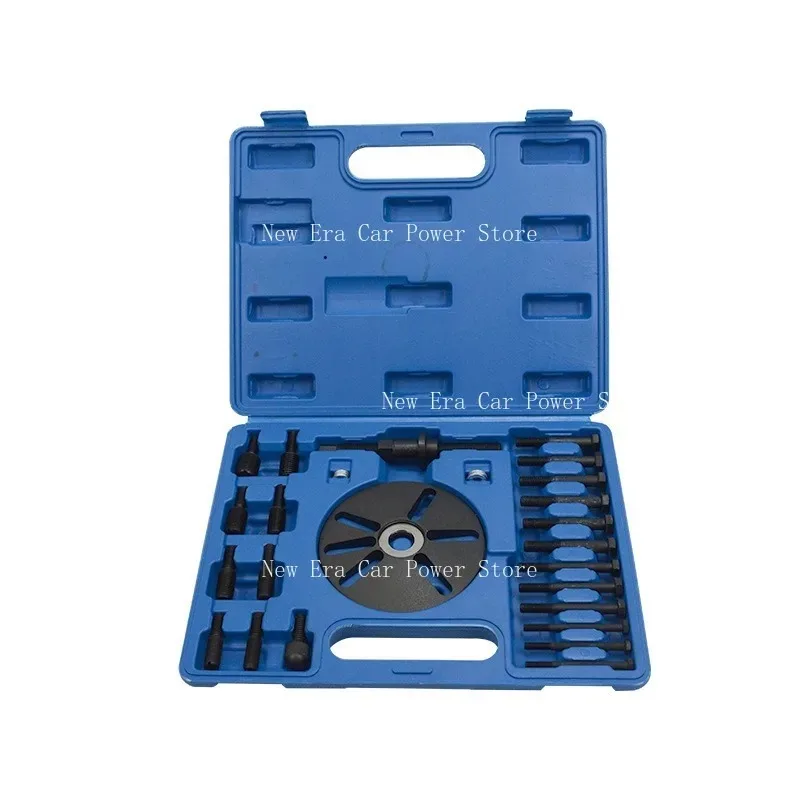 

25 Piece Set of Timing Crankshaft Pulley Remover Pulley Disassembly with 4 Slots and 9 Threaded Adapters