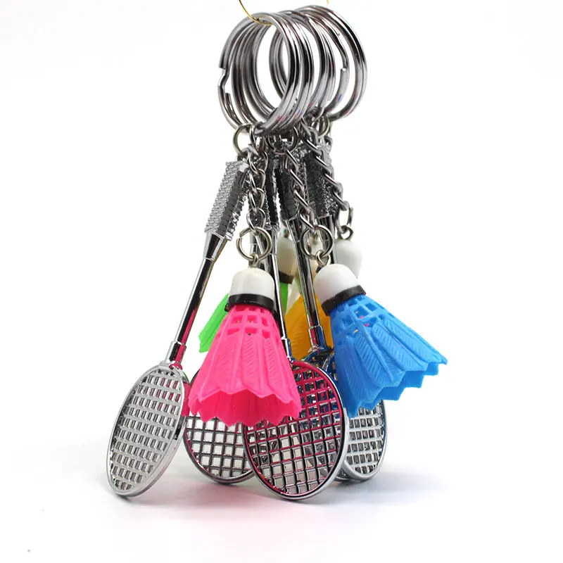 

12Pcs Badminton Keychain Pendant Gift Badminton Keyring Mini Crafts Cartoon Badminton Pendant