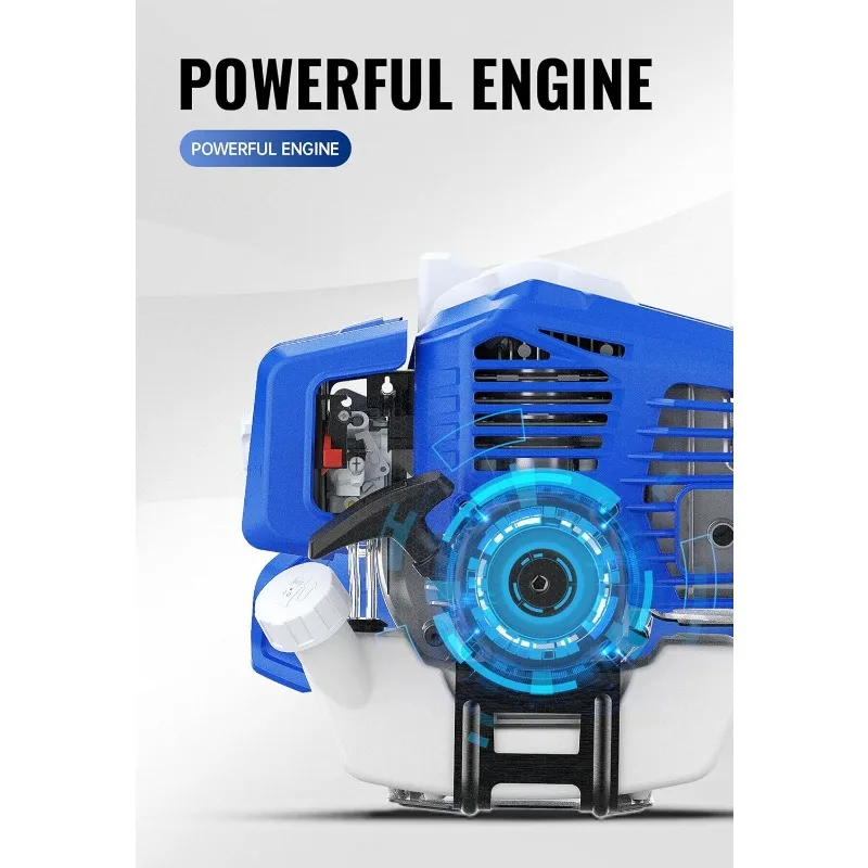 3 In 1 String Trimmer/Edger 18 ''Met 10'' Bosmaaier, Rubberen Handvat En Schouderband Inbegrepen