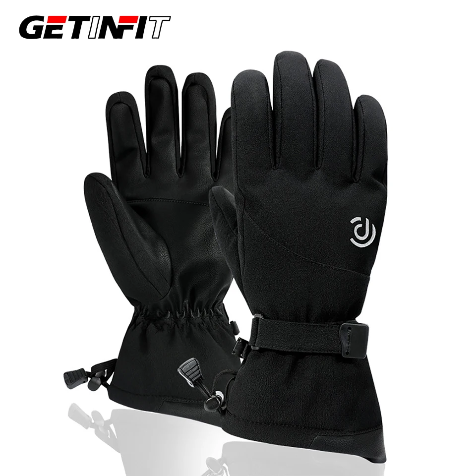 

GETINFIT лыжные перчатки зимние толстые сноубордические уличные флисовые теплые ветрозащитные водонепроницаемые альпинизм бег пеший туризм езда