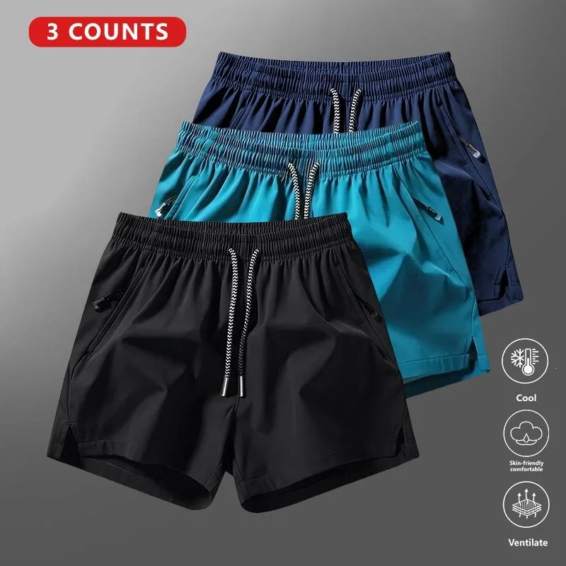 Men's Summer Casual Athletic Shorts Set of 3 Available Now Spring 2025 Fashionable Comfortable Short Pants for Men