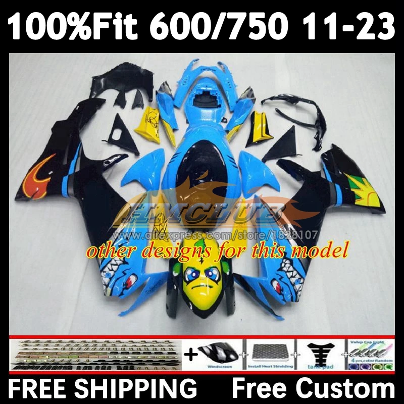 Body For SUZUKI white black GSXR 600 750 2011 2012 2013 2014 2015 2016 16No.06 K11 GSXR600 GSXR750 11 12 13 14 15 16 17 Fairing