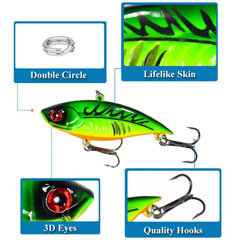 Fishing Baits And Lures 5-Piece Simulation Fishing Lures Bait Kit Saltwater Fish Lure Set Water Fishing Lures Fishing Gear And