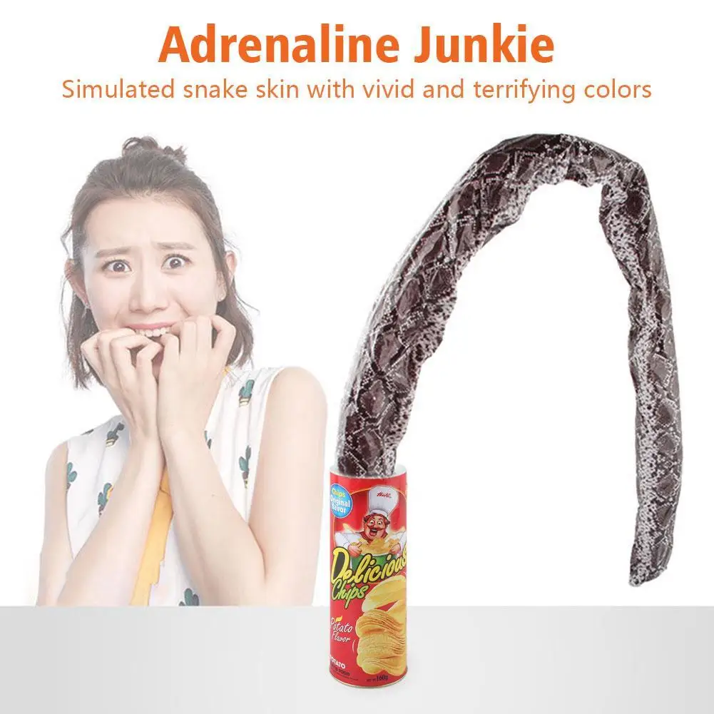 재미있는 감자칩이 점프하는 스프링 뱀 바퀴벌레 장난감 선물 만우절 장난 재미있는 농담 장난감 파티 장식