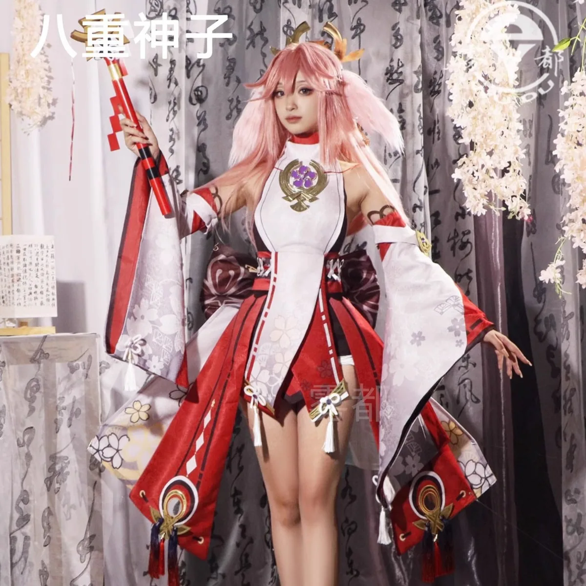 

Highly Equipped Eight Genshin Impact Cosplay Clothes Female General Yae Miko Dress Yae Miko Cosplay Game Sexy Suit