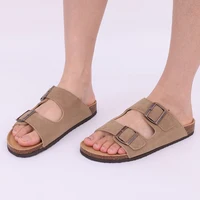 Bebealy Summer Women's Clogs Women's Cork Slippers Soft Beach Sandals Retro Mules With Adjustable Buckles Unisex Home Sandals - Image 6