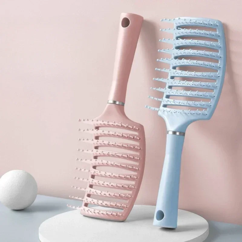 Big curved comb Hairbrush Air Cushion Comb Fluffy Anti-Hair Loss Massage Hair Brush For All Hair Types For Long Thick Thin Curly image 2