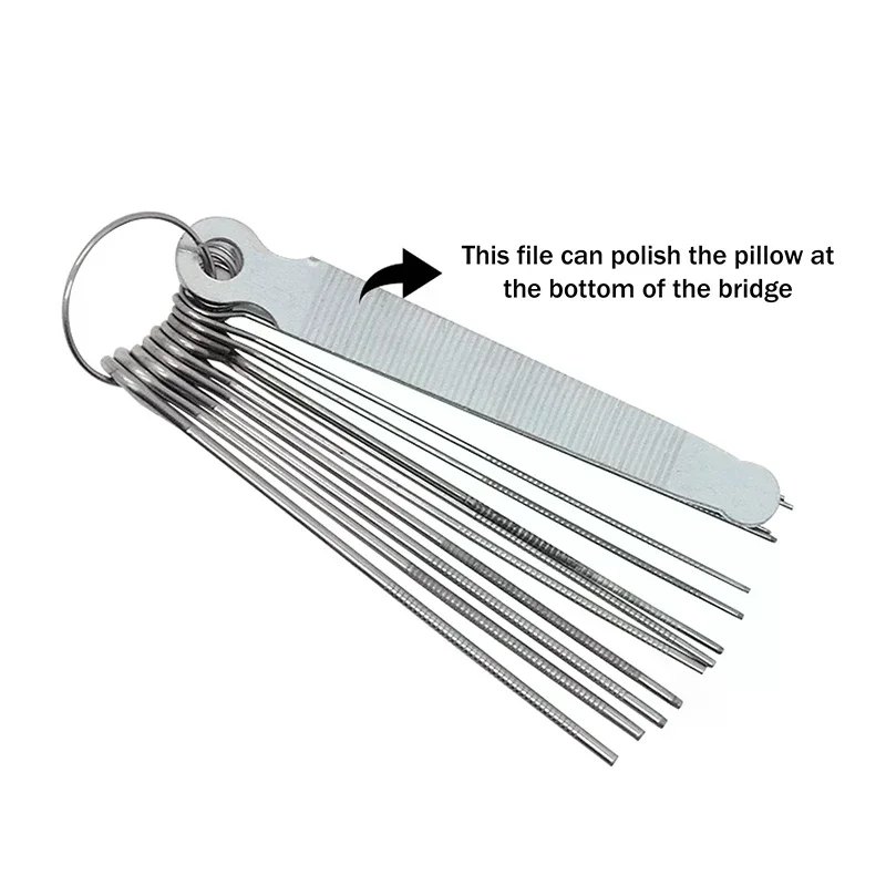 1 مجموعة الغيتار الجوز الشق ملف عدة DIY فتحة المنشار قضبان الايداع مجموعة Luthier الوترية أداة الغيتار الملحقات الغيتار أداة إصلاح