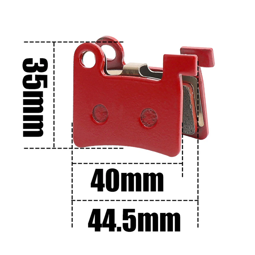 Outdoor Disc Brake Pads Resin Heavy Off-road MTB Road Bike Mountain Bicycle Parts Oil Disc Brakes Red Semi-metal