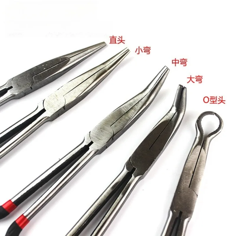 16 Inch 400mm Extra Long Needle Nose Pliers, Curved Bent Nose Pliers