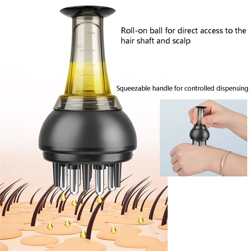 ABUS-Scalp Medicine السائل قضيب فروة الرأس قضيب تدليك مشط لعلاج الشعر نمو قضيب