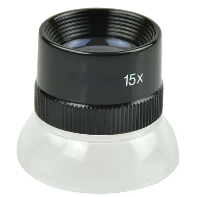 3007-15x 15 Times Magnifying Glass 15x Mirror Magnifying Glass Cylinder Straight Ten Times Eyepiece