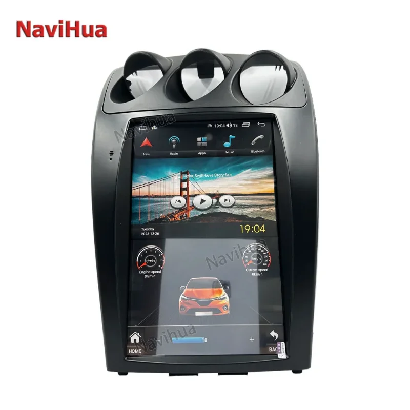 

Android 12 Car Stereo Car Radio Carplay Android Auto for Tesla Style Nissan 350Z GPS RDS HIFI Support AHD Camera Audio