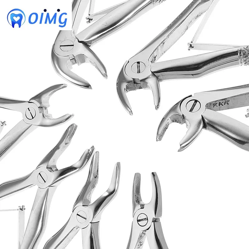 Dental Forceps Children\'s Tooth Extraction Forcep Pliers Kit Orthodontic Dental Lab Instruments Tools 7pcs Stainless Steel