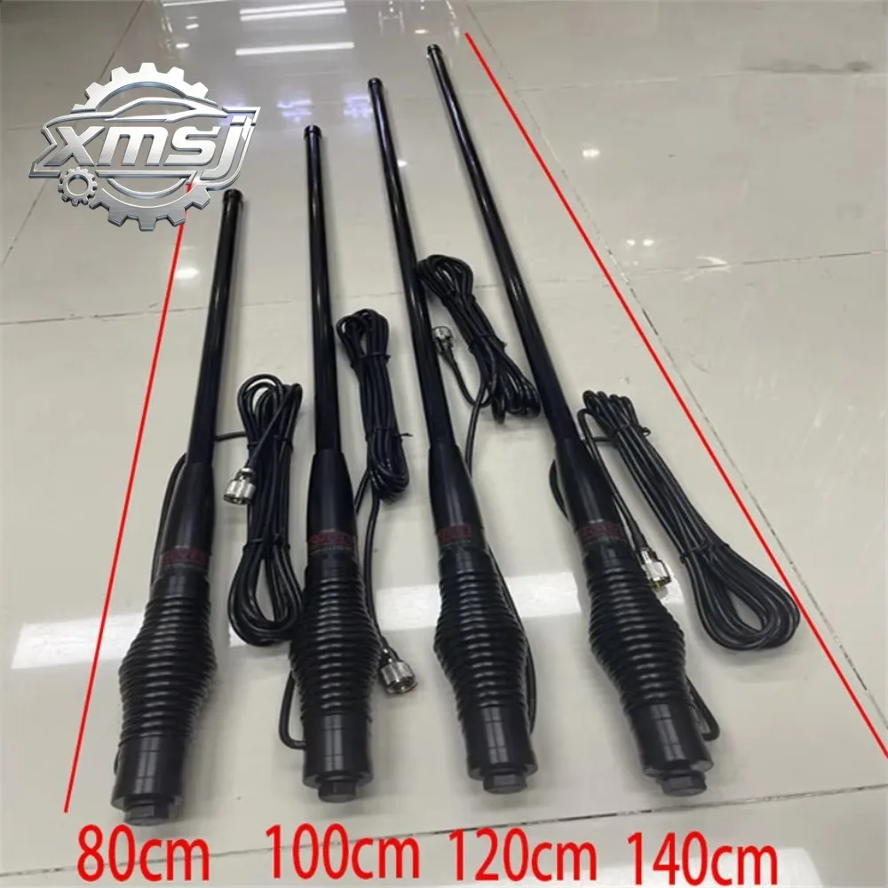 

Para antena UV de resorte grande todoterreno con antena de señal auxiliar mejorada instalada en la plataforma del vehículo 100W