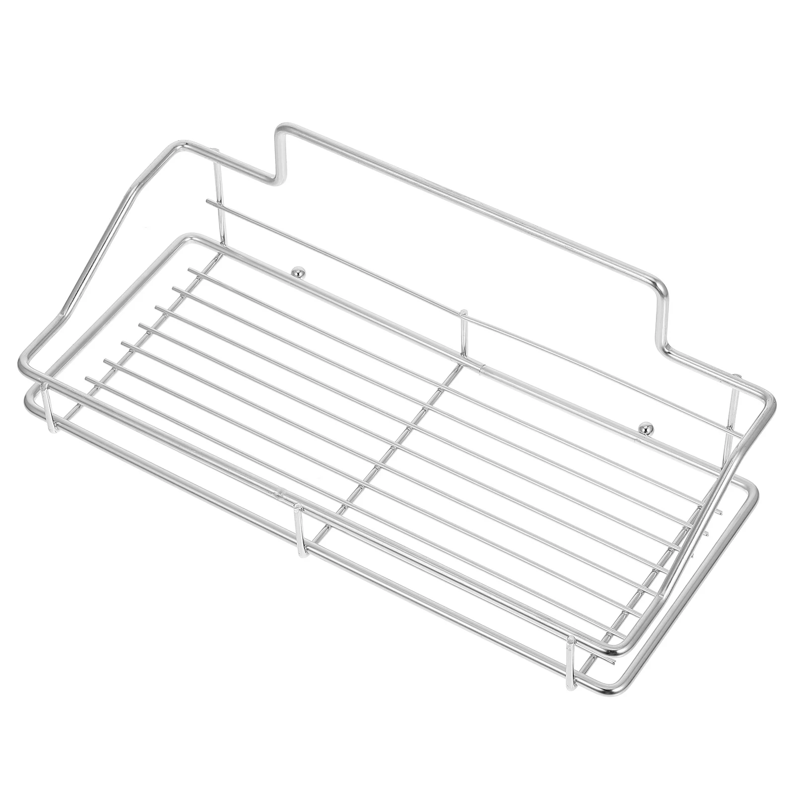

1pc Drain Rack Kitchen Draining Basket Organizer For Sponge Brush Pot Scrubber Storage Adhesive Kitchen Wash Tool Holder Carbon