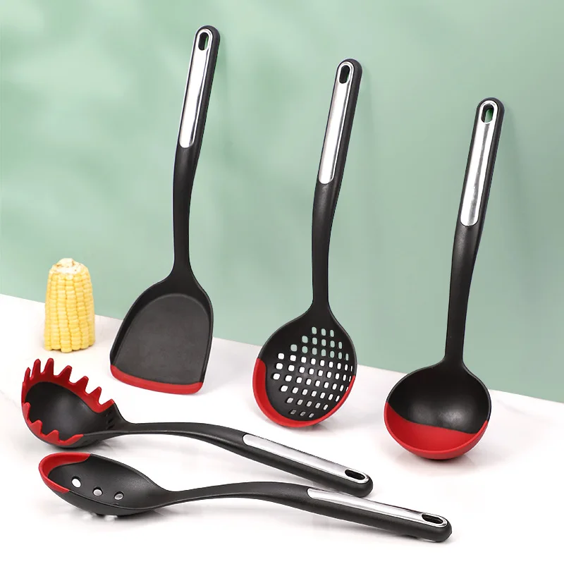 

Non-stick Silicone Kitchenware Set, High Temperature Baking, Spatulas, Spatula, Spoon, 5 Pcs