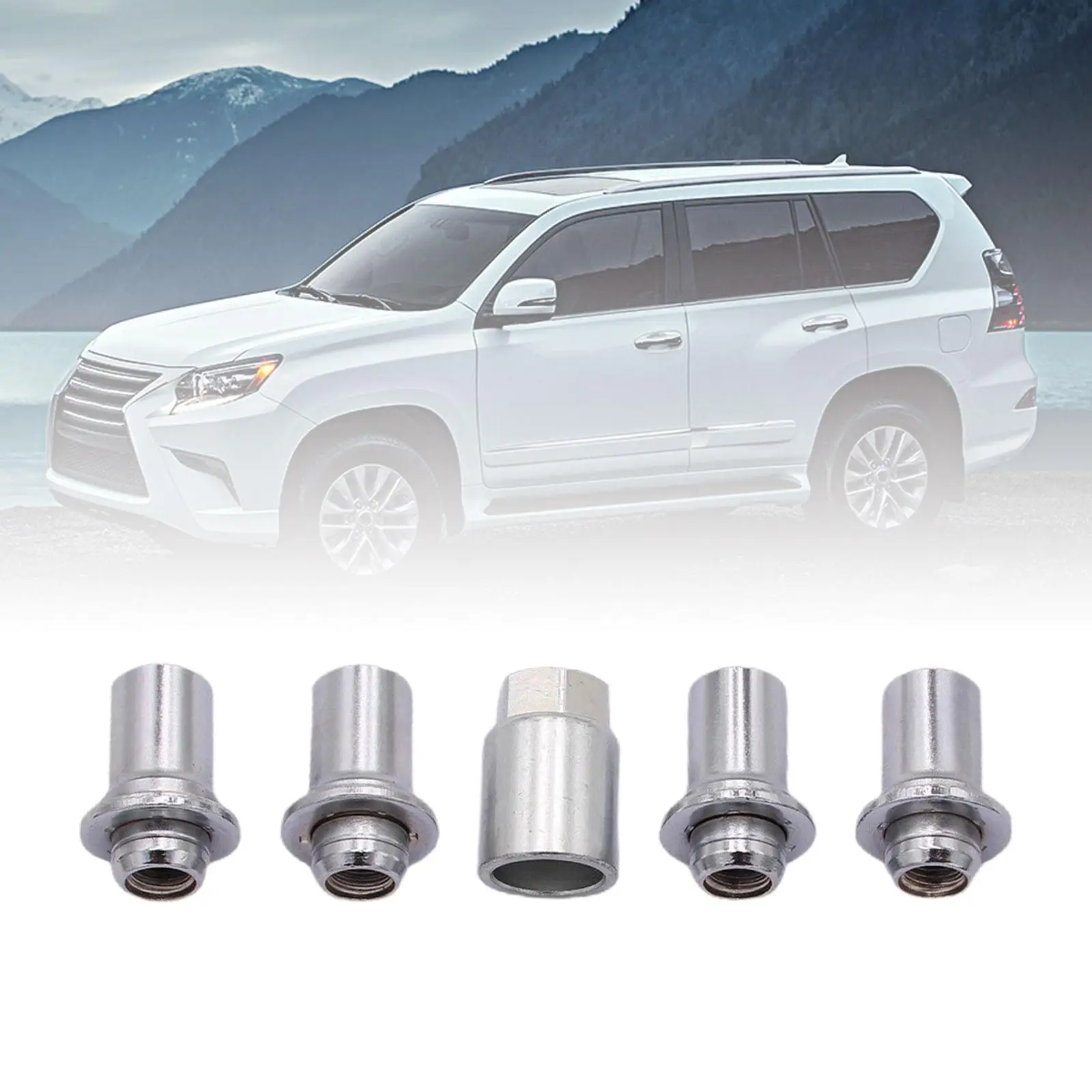 Metal Wheel Lock Set 00276-00901 Accessory Replaces Easy to Install Spare Parts Hardware for 4Runner 2003-2022