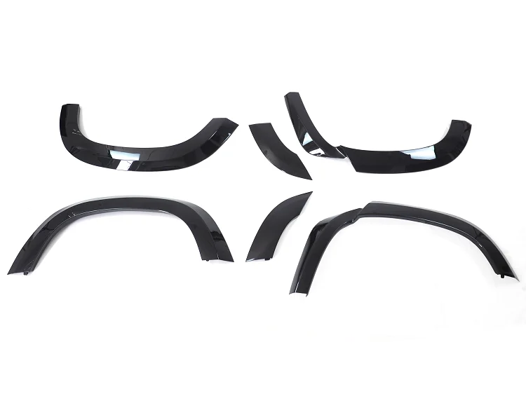 Car ABS Wheel Eyebrow Arches Fender Flares 6pcs Black/White Fit For Land Cruiser 2008-2020