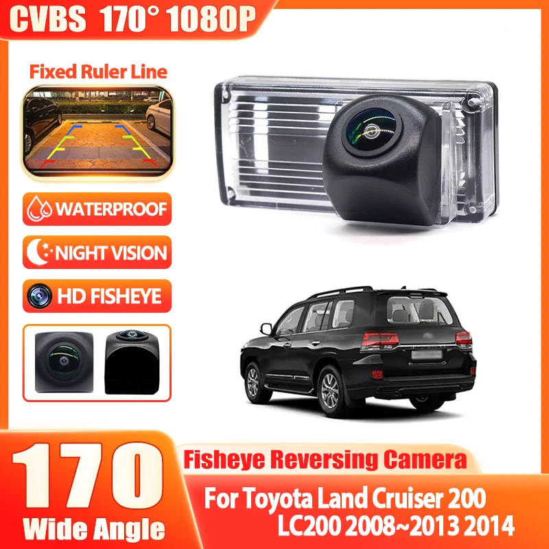 

Камера заднего вида CCD HD «рыбий глаз» для Toyota Land Cruiser 200 LC200 2008 ~ 2010 2011 2012 2013 2014, автомобильный монитор заднего вида, высокое качество