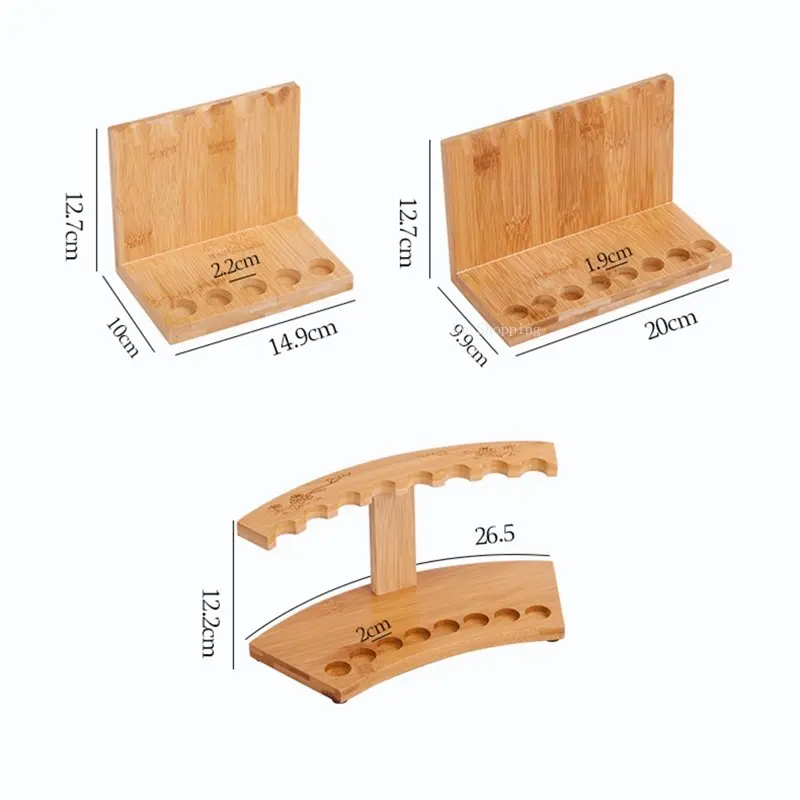 5 Holes /8 Holes/arc Natural Bamboo Incense Tube Rack DIY Household Indoor Incense Tube Display Rack Incense Supplies Tools