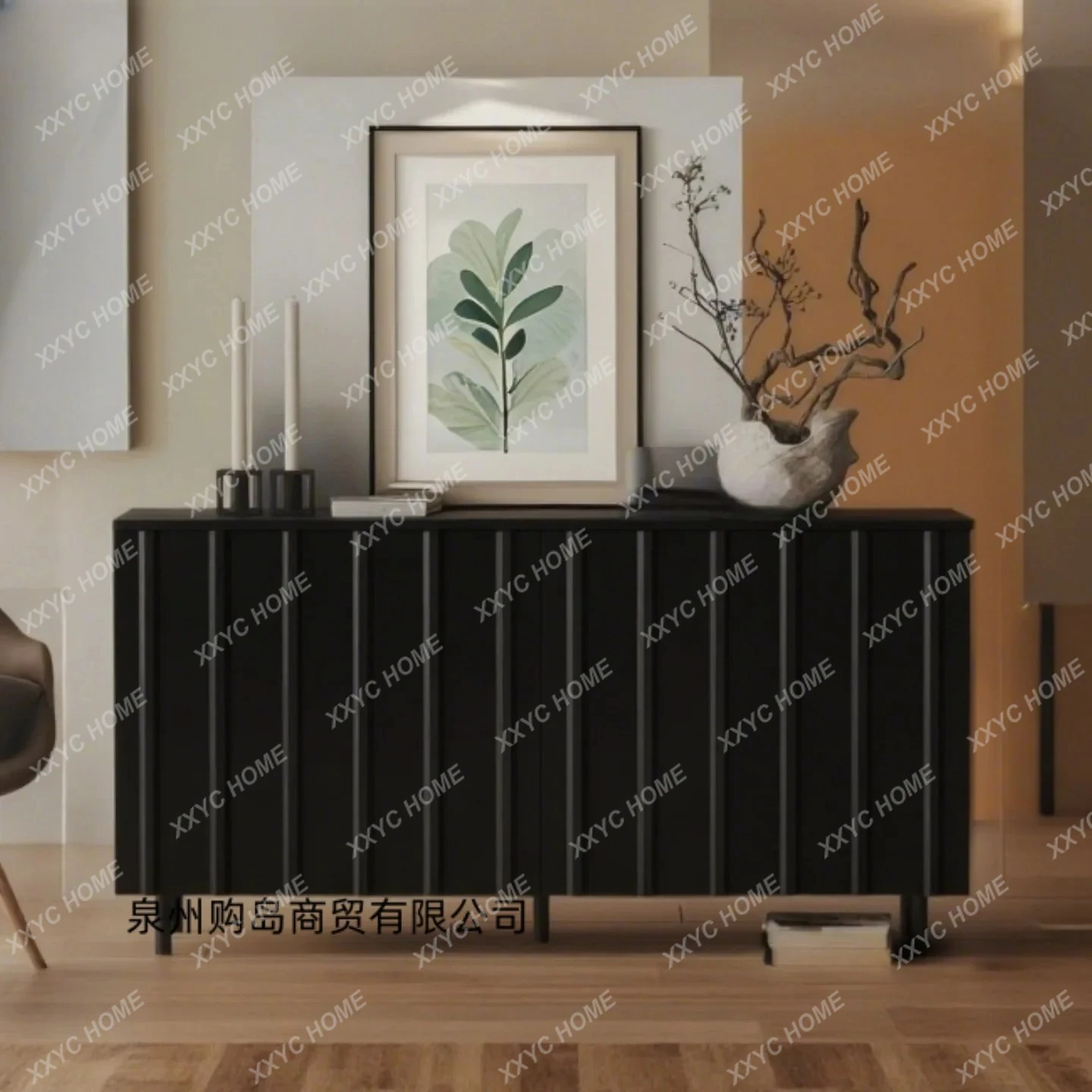 

Средневековый лакированный шкаф из массива дерева, пристенный, для гостиной, тумба для прихожей.