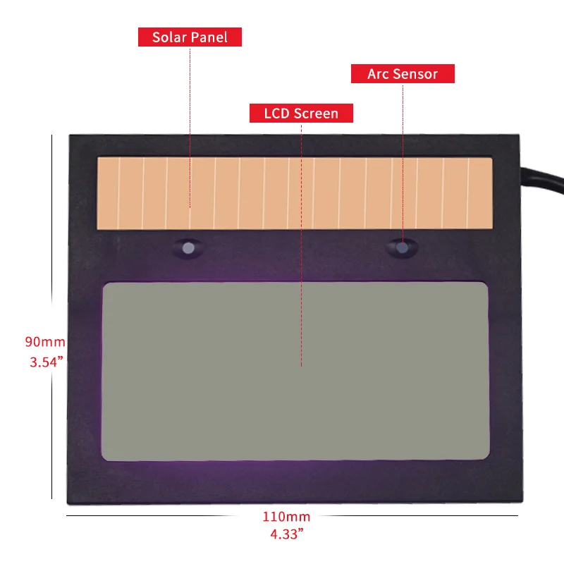 Masque de soudage électrique à obscurcissement automatique, batterie Li, énergie solaire, TIG MIG MMA MAG KR KC, couleur réelle, capuchon de soudeur