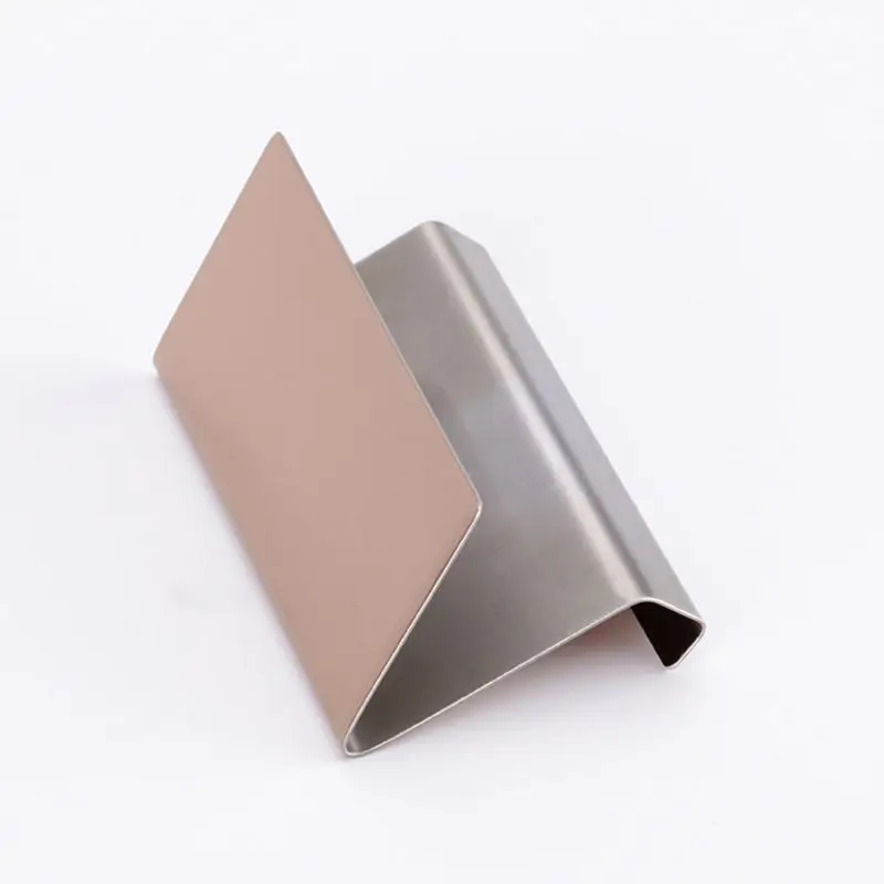 Высококачественный держатель для визитных карточек из нержавеющей стали, подставка для дисплея, настольная стойка Ta