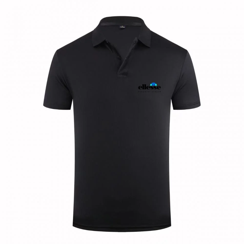 Camiseta Polo con Gráficos de la Marca Ellesse para Hombre, Manga Corta, Estilo Casual, Transpirable