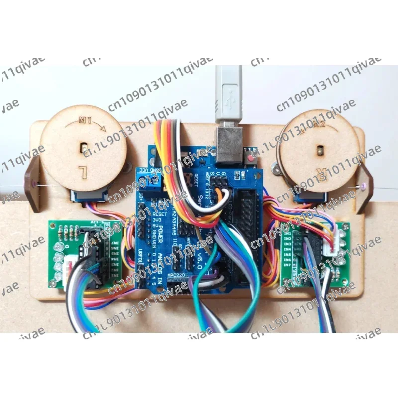 

stepper motor cable servo color plotter automatic wall painting robot maker Project Kit
