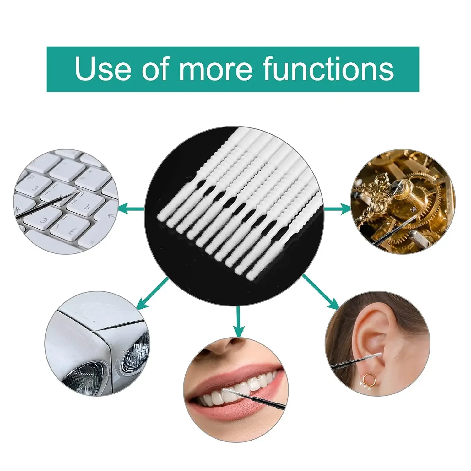 Micro escova descartável para remoção de cílios, cotonete, microbrush, varinhas de rímel, aplicador de extensão de cílios, ferramentas de pincéis de maquiagem