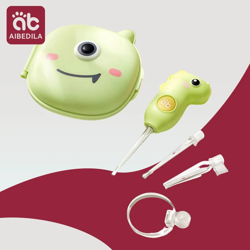 

Luminous Ear Wax Removal Tool Baby Ear Spoon Set Ear Cleaner Earwax Cleaning Tweezers LED Light Earpick Children Adults Ear Care