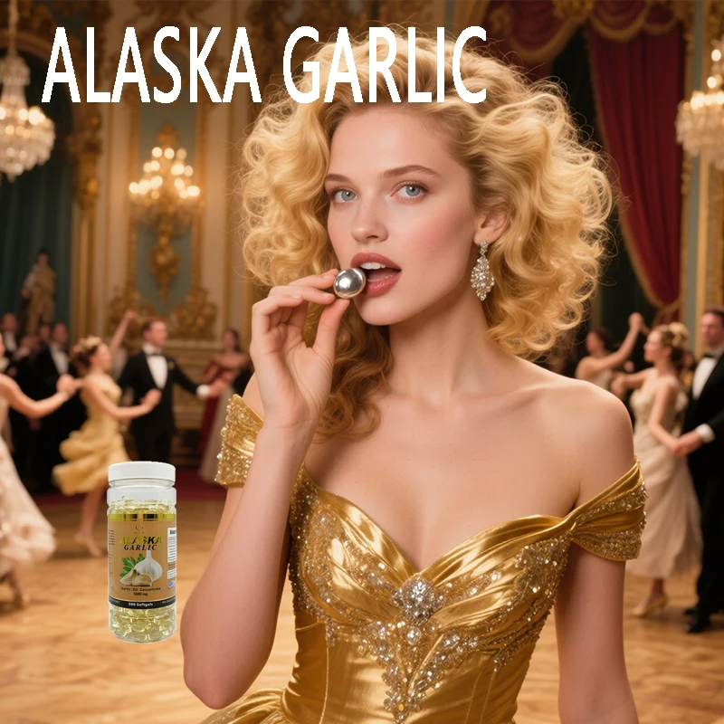 

500 Garlic Soft Capsules Antibacterial Promoting Digestion Regulating Cardiovascular Health Relieving Anxiety Health Food