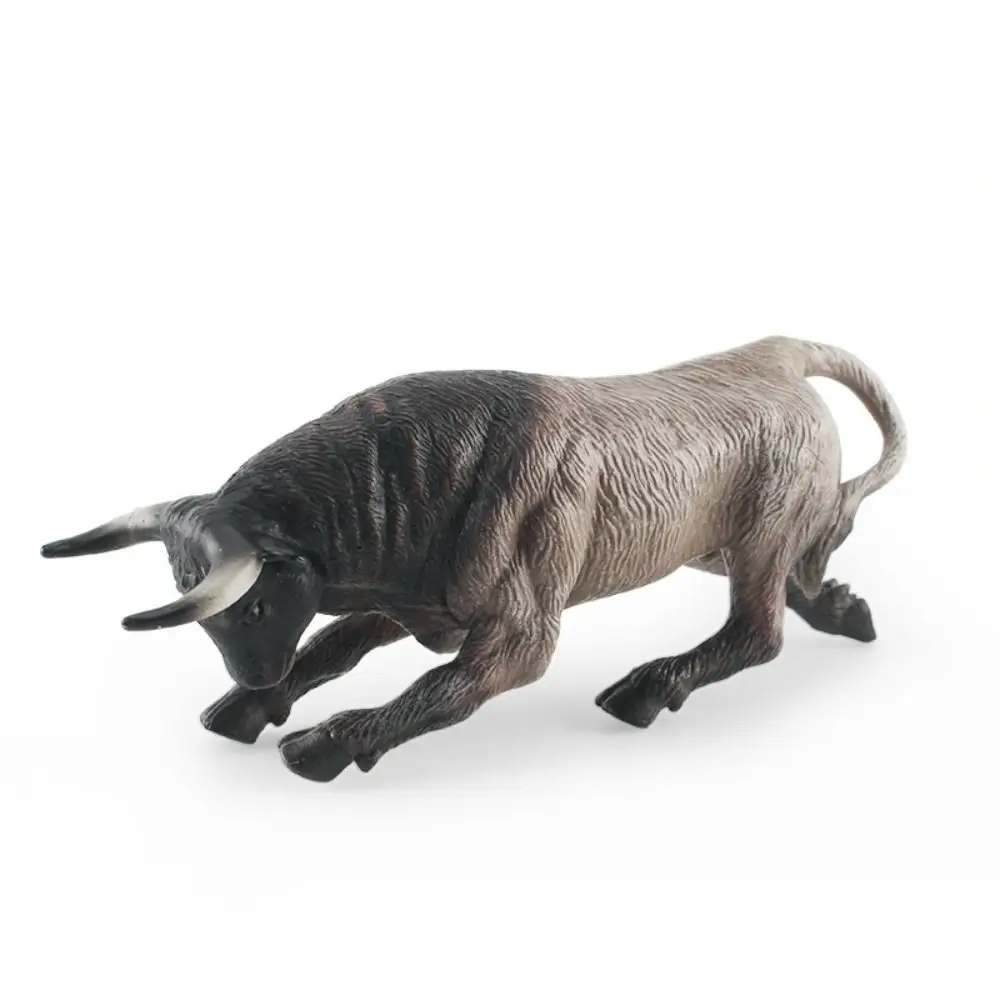 Figuras de acción de toreo de simulación con jinete, animales de granja, aves de corral, ganado, modelo de vaquero, figuras estáticas de buey y buey