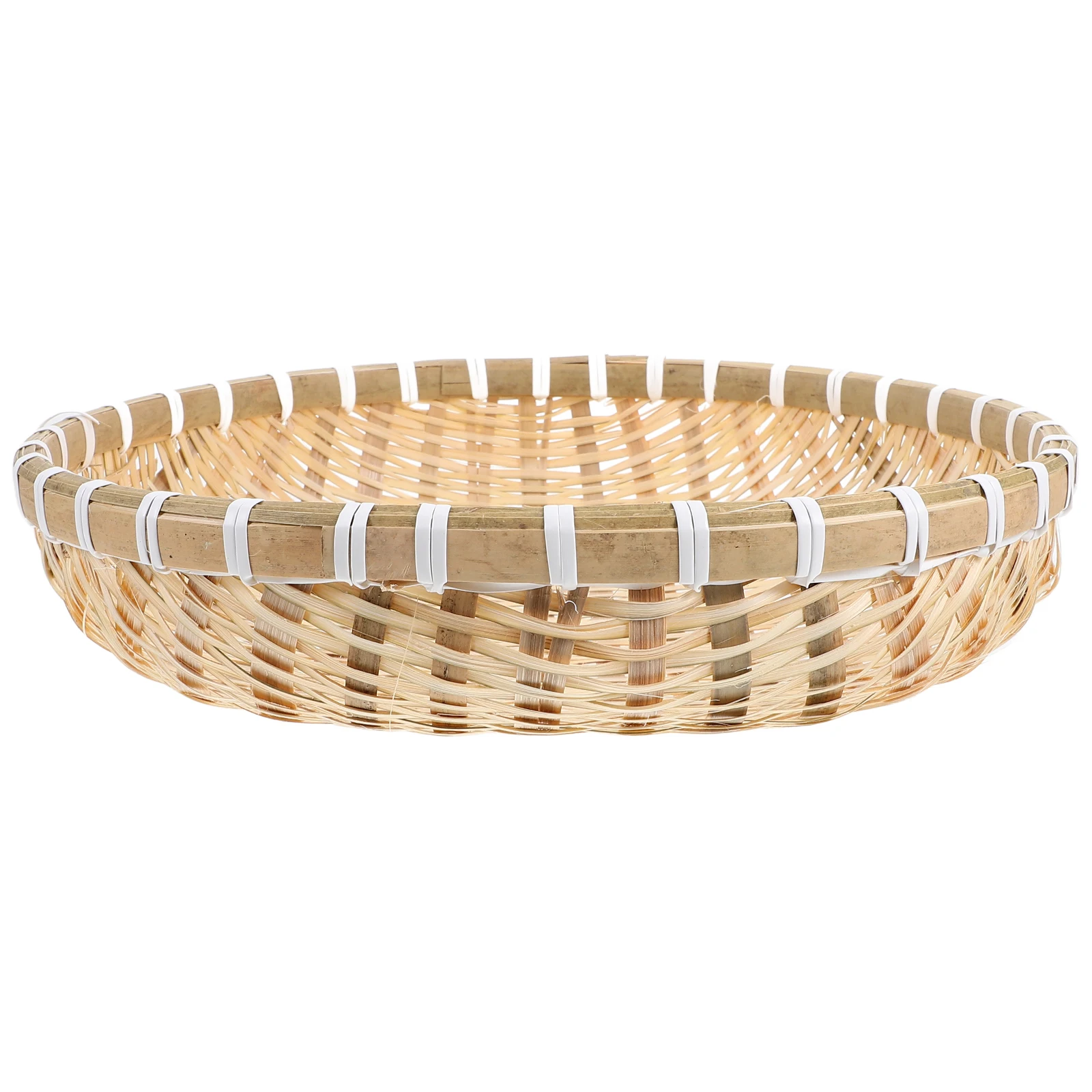 

Bamboo Woven Handmade Kitchen Home Fruit Holder Storage Bread Baskets Countertop Pantry Small Fruit Baskets Items